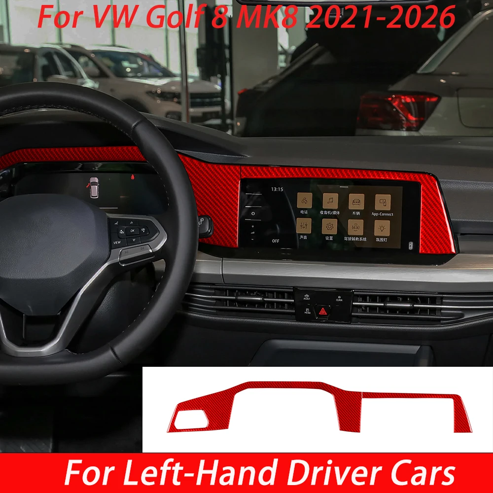 Carbon Fiber Sticker For VW Golf 8 MK8 2021 2022 2023 2024 2025 2026 Instrument Speedometer Dashboard Decal Gift for Car Lover