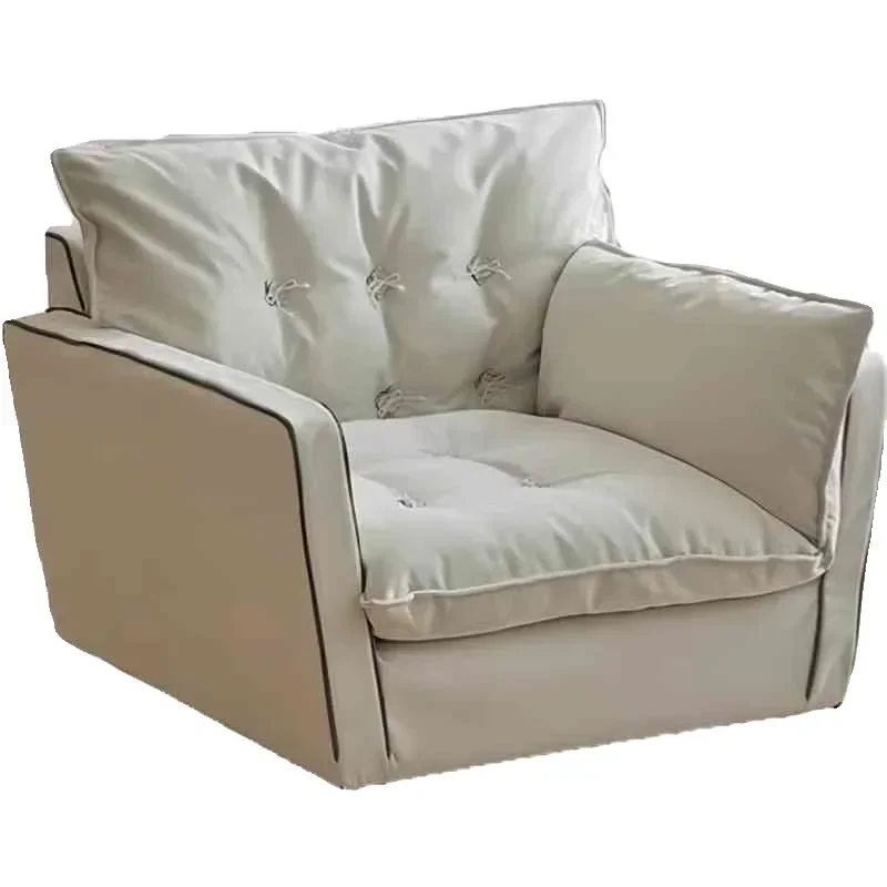 Italian minimalist single creative fabric living room rotating leisure light luxury soft sofa single chair lazy Internet  cloud
