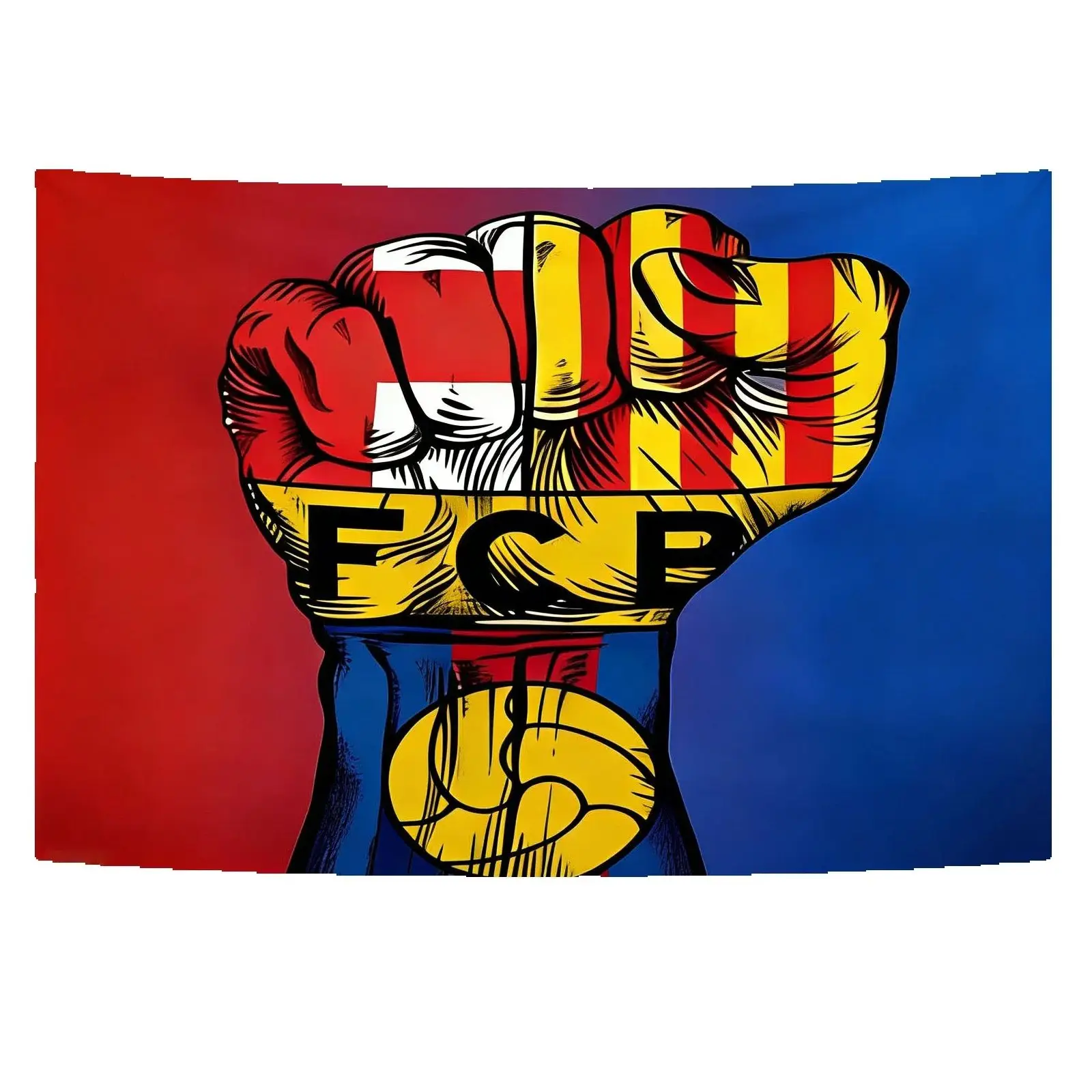 VIKAMA Barcelona Theme Backdrop Tapestry Bedroom Party Home Decorations Background Tapestry Perfect Gift To Family Members Fans