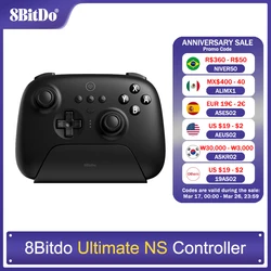 8bitdo-充電ドック,Nintendo SwitchとPC, Steam Deck, Windows 10,11を備えた究極のワイヤレスBluetoothゲームコントローラー