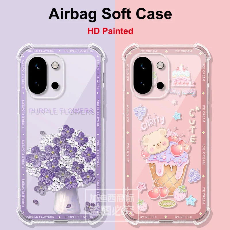 

Чехол с защитой от падения для Oneplus 13T, тонкий мягкий прозрачный чехол из ТПУ для Oneplus Ace 5 Pro Ace5 Ace 3 Ace 2Pro V, противоударный корпус