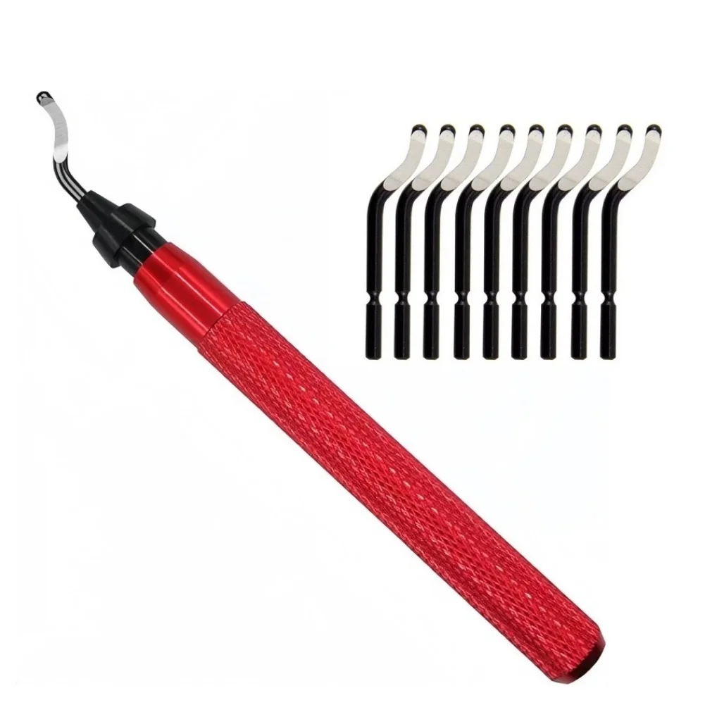 For DIY Projects As Picture Show Deburring Tool Set High Speed Steel Deburring Blades Deburring Tool 360 Rotating Tip