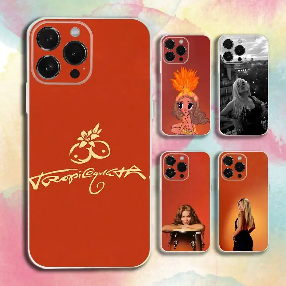 

K-Karol G Tropicoqueta Phone Case For iPhone 16,15,14,13,12,11 Plus,Pro,Max,XR,XS,Plus,E,SE4,Mini Transparent Cover