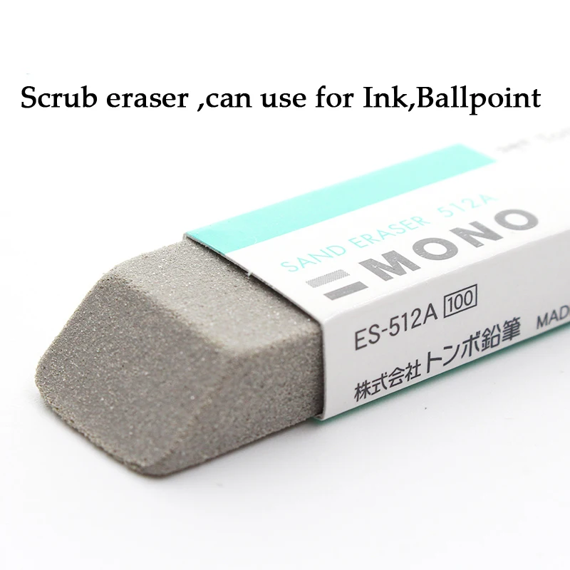 Tombow Mono Ink Eraser Gel Ballpoint Pen Fountain Pen Rubbing Frosted Eraser Corretivo Escolar Cute Stationery ES-510A/512A