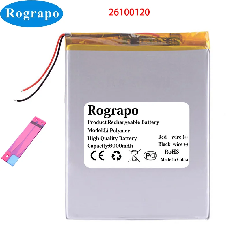 New 3.8V 6000mAh 26100120 30100120 Tablet PC Battery