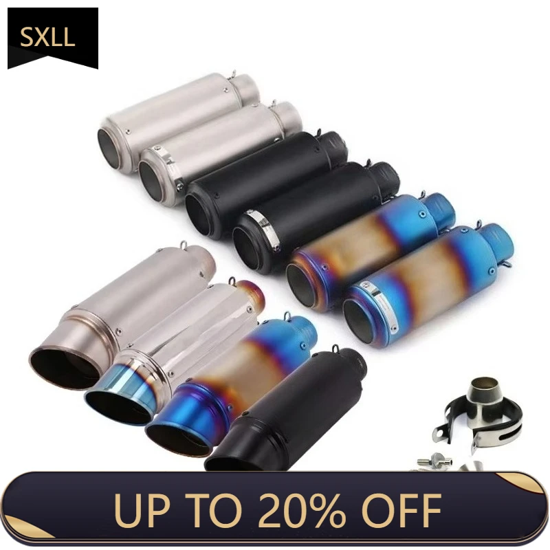 

SXLL 51Mm/60mm Motorcycle Exhaust with DB Motorcycle Exhaust Muffler Carbon Fiber GP-Project Exhaust Pipe