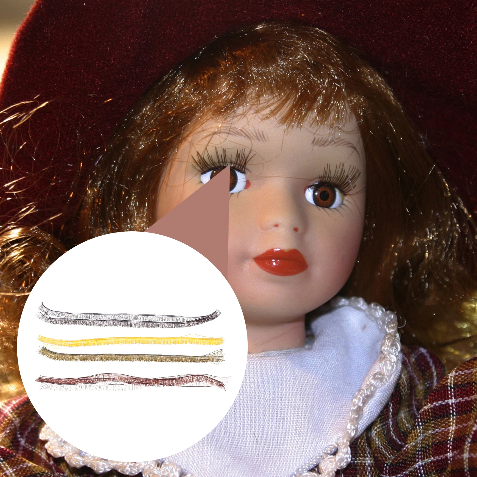 

20pcs False Eyelashes DIY Craft Supply Kids Accessory Safe Comfortable Premium Design Popular Gift Makeup