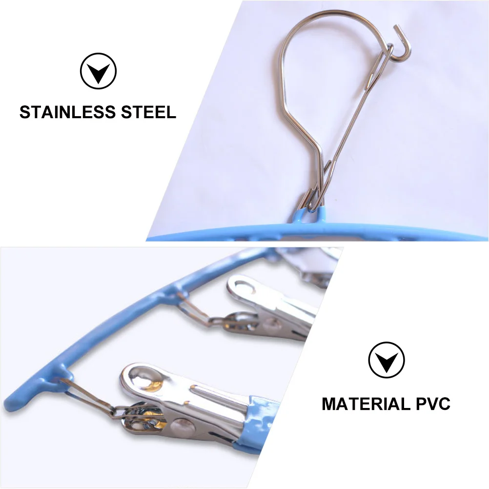 

1Pcs Arc Sock Drying Rack Multi-Functional Hanger Stainless Steel Windproof Clips Laundry Organizer Socks Underwear Rack