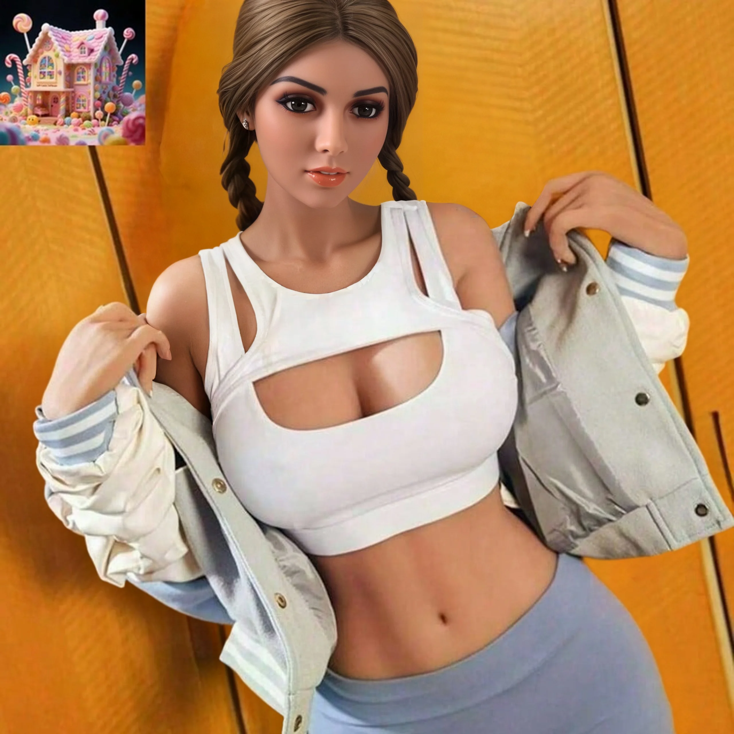 

Бесшовная кукла TPE 160 см/100 см, прочные кости, универсальные позиции, изысканный макияж, нежная кожа, подходит для фотографии,