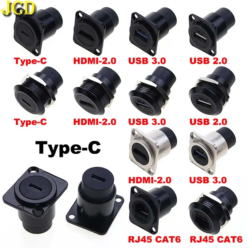 

RJ45 USB 2.0 3.0 HDMI-2.0 Type-C Разъем Металлический разъем модуля типа D Расширение сети передачи данных Панель интерфейса сети