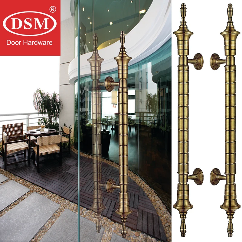 800mm Bronze Entrance Door Handle Luxurious Brass Pull Handles Suitable for Entry Glass,Wooden,Metal Frame Doors PA-269