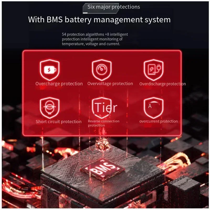 Forte Power 24V 200Ah 300Ah Lithium Battery 3.7V Li Ion Cell with 100A BMS for Solar Panels Inverter + Charger