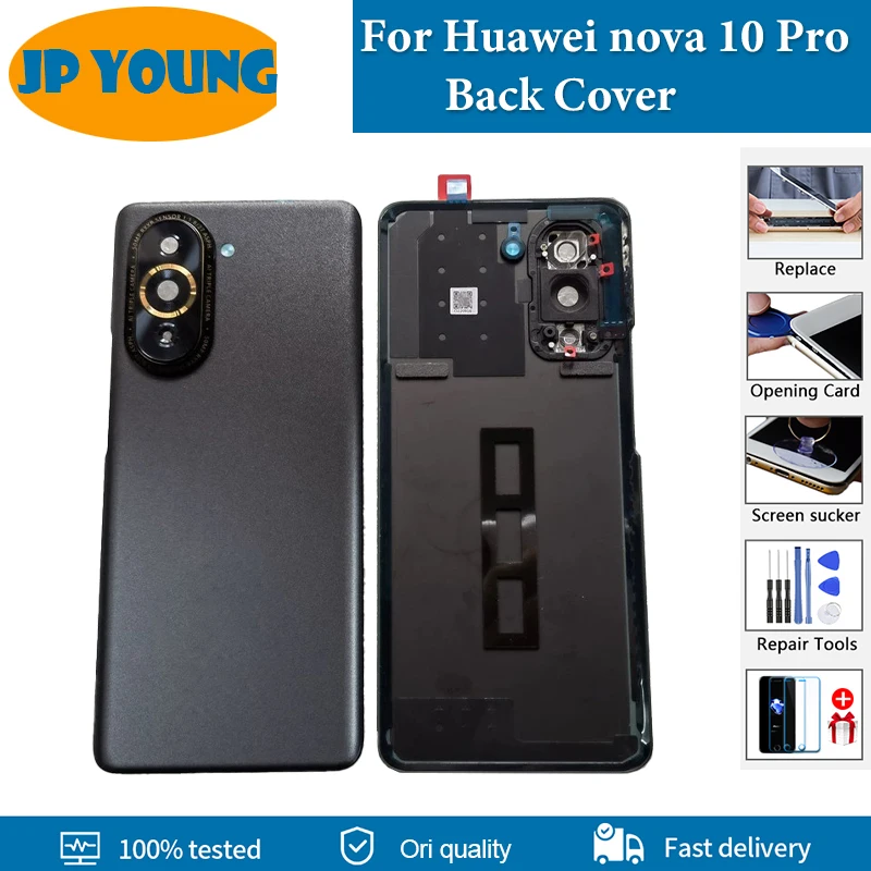 Original Back Cover For Huawei nova 10 Pro Back Battery Cover GLA-AL00 GLA-LX1 Housing Door Rear Case Replacement Parts