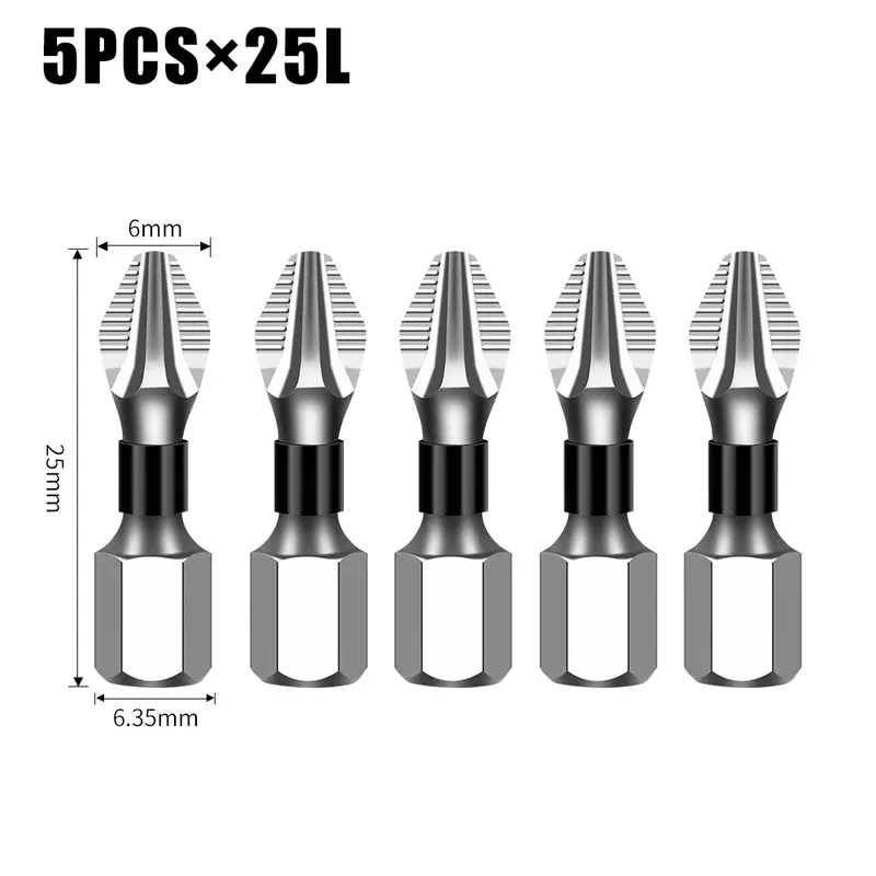 K5 Non-slip High Hardness Bit S2 Strong Magnetic 5A Black Non-slip Cross Head Electric Drill Electric Screwdriver Bit - Image 17