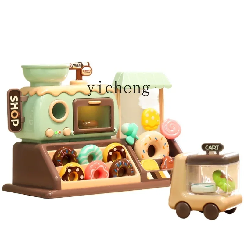 

Tqh Children's Donut Shop Vending Machine Kitchen Oven Simulation Play House Toys 3-6 Years Old Girl's Birthday Gift