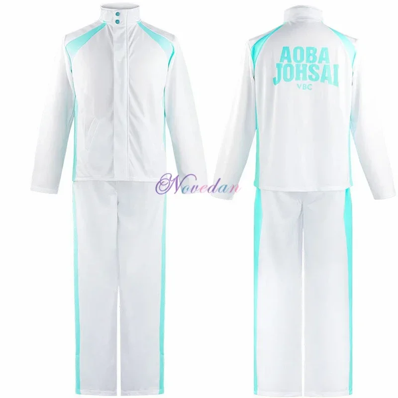 A Cosplay Jacket Anime Volleyball Sportswear Karasuno Nekoma Aoba Johsai Fukurodani Inarizaki High School Uniform Costume