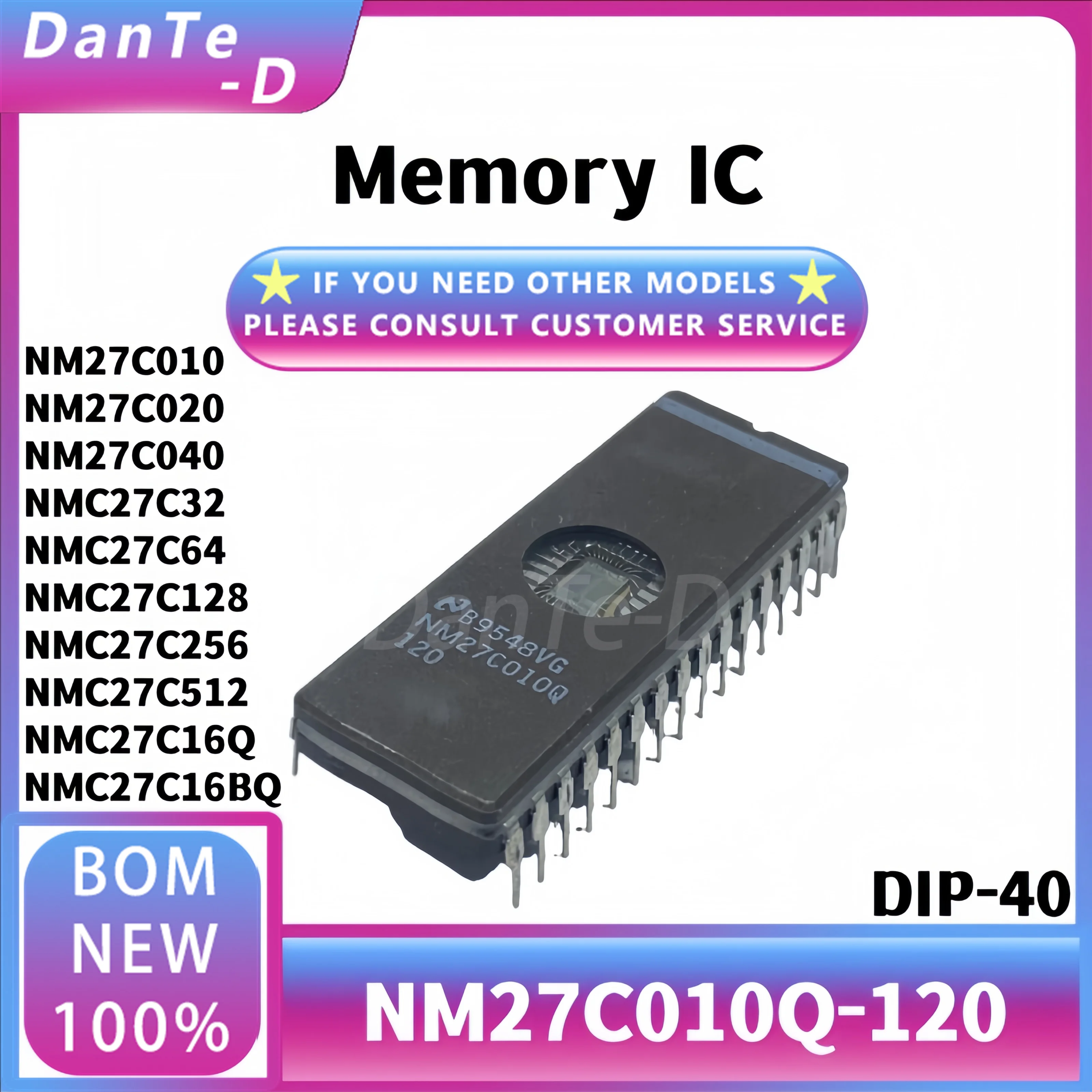 NM27C010Q-120 package DIP-40 NM27C010 storage IC brand new original authentic