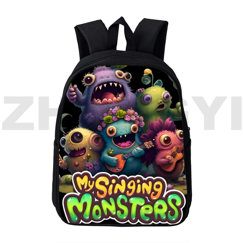 

Anime My Singing Monsters Game Backpack Men Waterproof Laptop Travel School Bags 16 Inch Kids Bookbag Rucksack Kindergarten