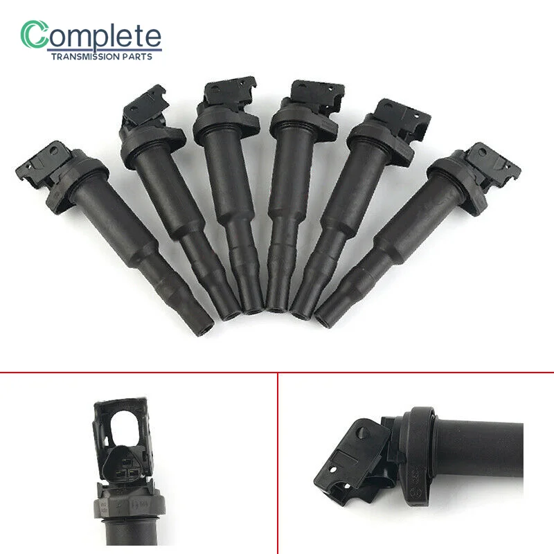 Bobinas de ignição OEM e velas de ignição, terno para BMW 3, série 5, X3, X5, Z4, 12138647689, 12138616153, 6pcs