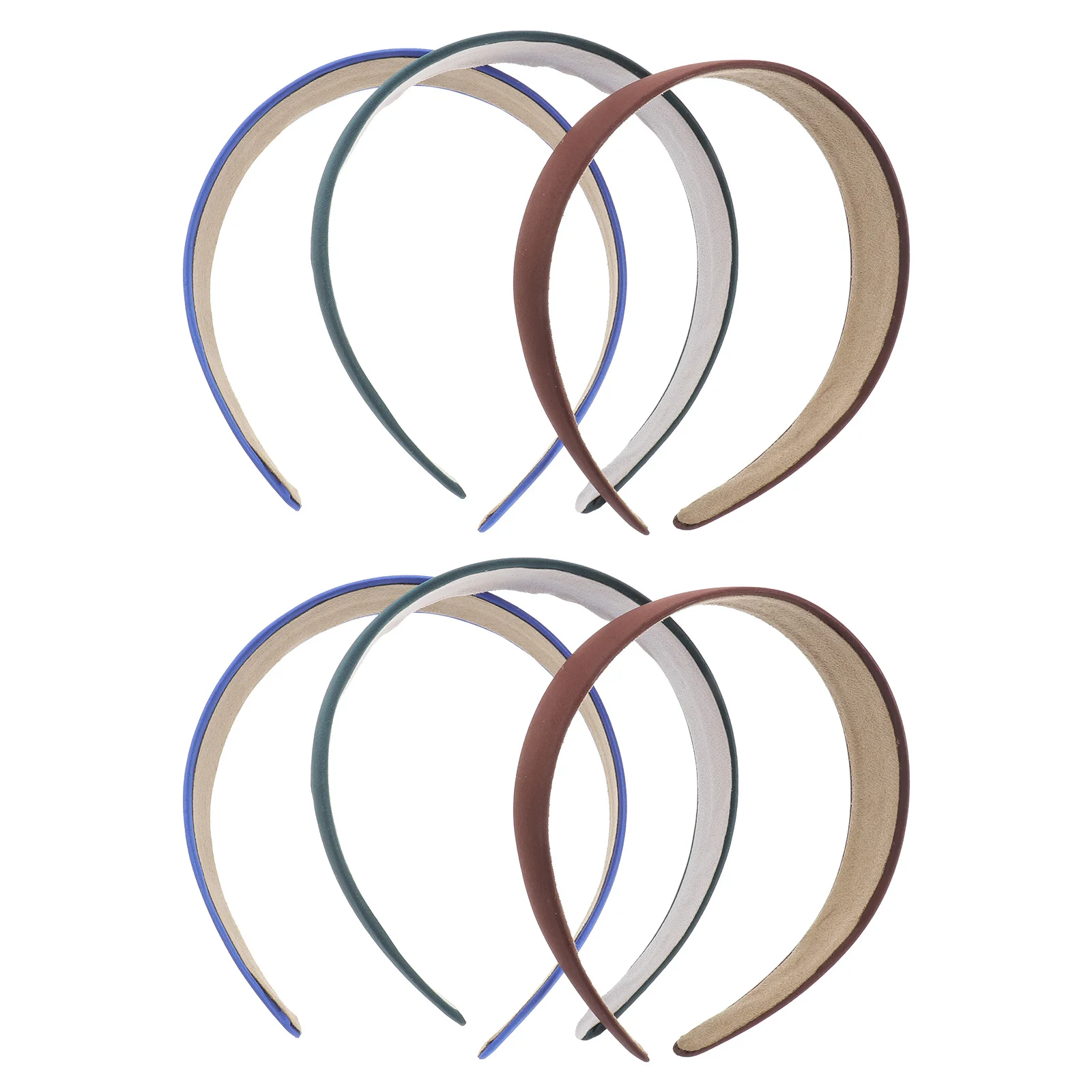 

6 pcs Wide Elastic Cloth Fabric Hairbands For Women Stretchable Headwear Party Wedding Concert Daily Hair Accessory