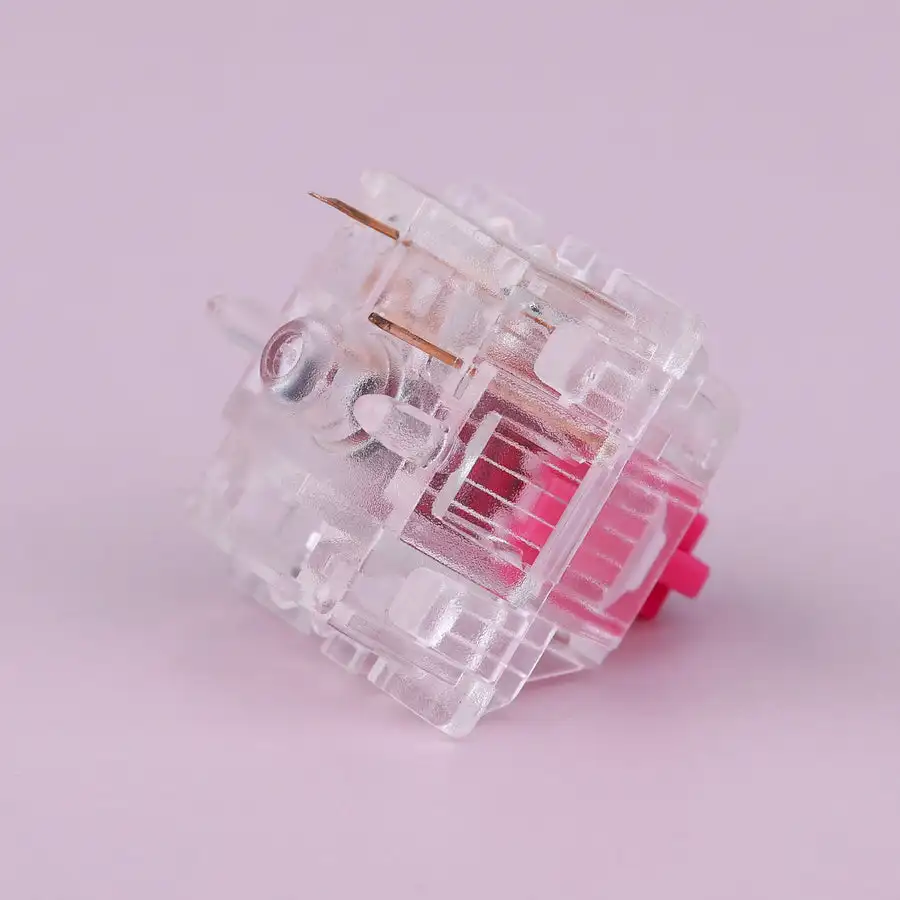 GATERON KS-6 Rose Red Aliaz Silent 5 Pin 60g DIY Hotswap 35pcs Per Pack Gaming Mechanical Keyboard Switch - view 3