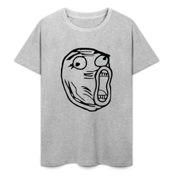 مجنون الرموز التعبيرية طباعة القطن الخالص تي شيرت للجنسين شارع العليا موضة الاتجاه متعة مضحك الجرافيك تي شيرتات قصيرة الاكمام فضفاضة بلايز عادية