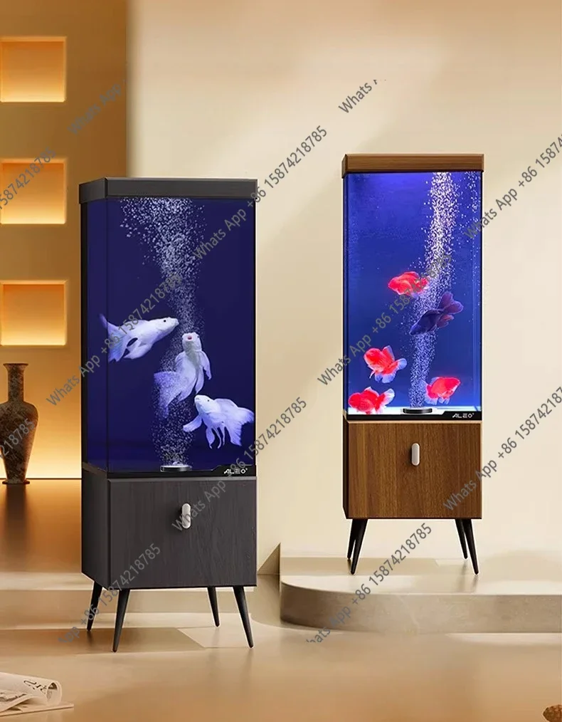 Back Filter Edge Tank 2nd Generation Upper Cover Fish Tank Dry And Wet Separation Gold Crystal Ultra-white Five-wire Glass Floor