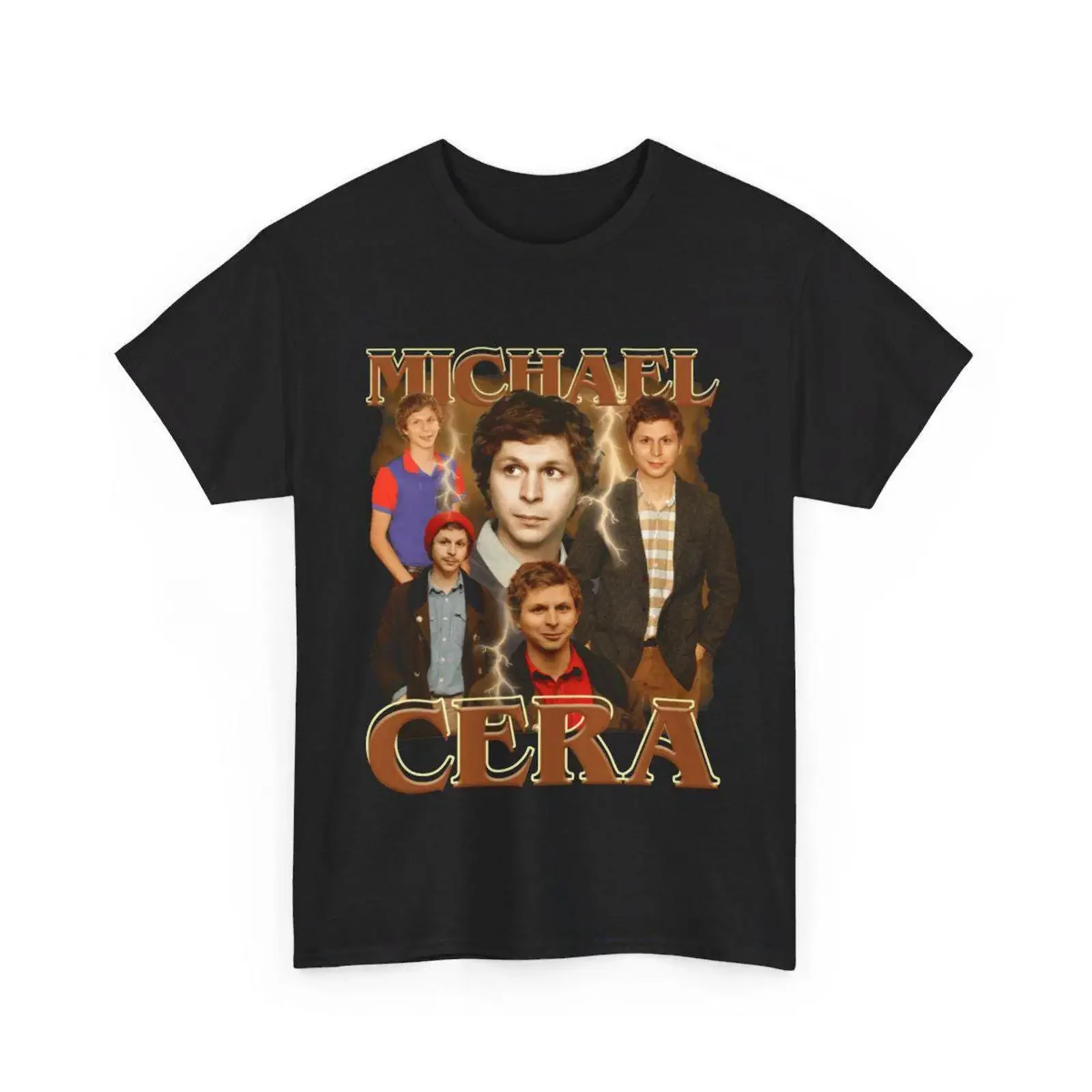 T-shirt vintage Michael Cera, t-shirt vintage lavé, respirant, décontracté, légèrement extensible, vêtements de créateur, streetwear