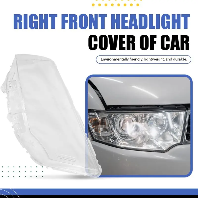 A64P-For Mitsubishi Pajero Sport 2013-2015 Headlight Shell Lamp Shade Transparent Lens Cover Headlight Cover view 3