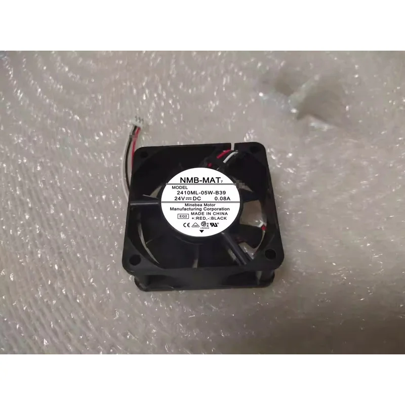 S+    NMB 2410ML-05W-B39 6025 DC24V 0.08A 6CM 3-Pin Inverter Cooling Fan
