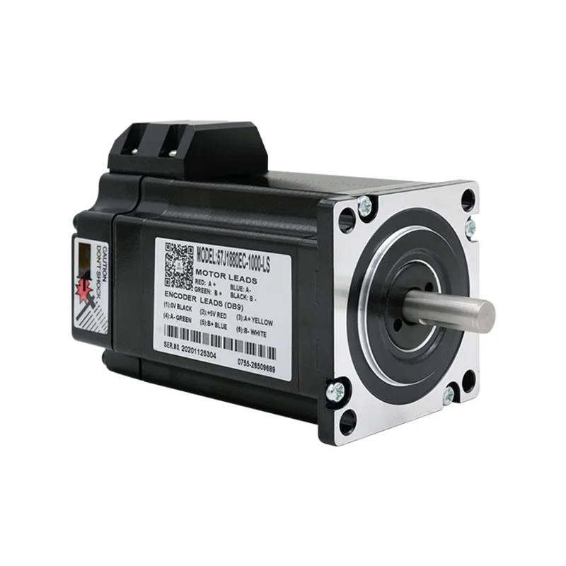 57J1880EC-1000-LS 96mm Nema23 2 Phase Hybrid Stepper Motor With Encoder CE Certified DC 24-60V 2.0Nm Torque For CNC Router
