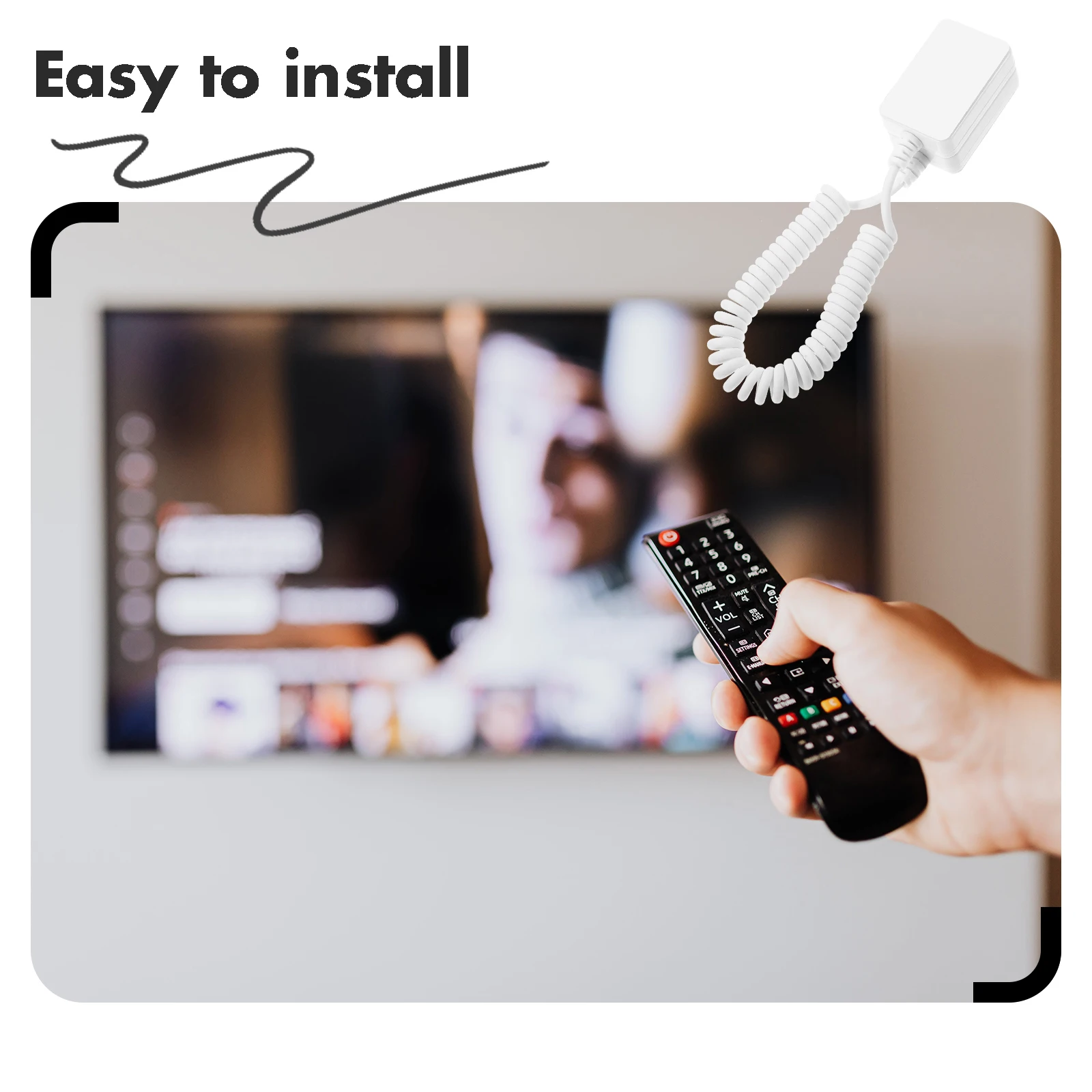 

3 pcs Remote Control Tether Hook Anti-Loss Retractable Cable For Phone Tablet Adhesive Base Compact Sturdy Design Multi-Use