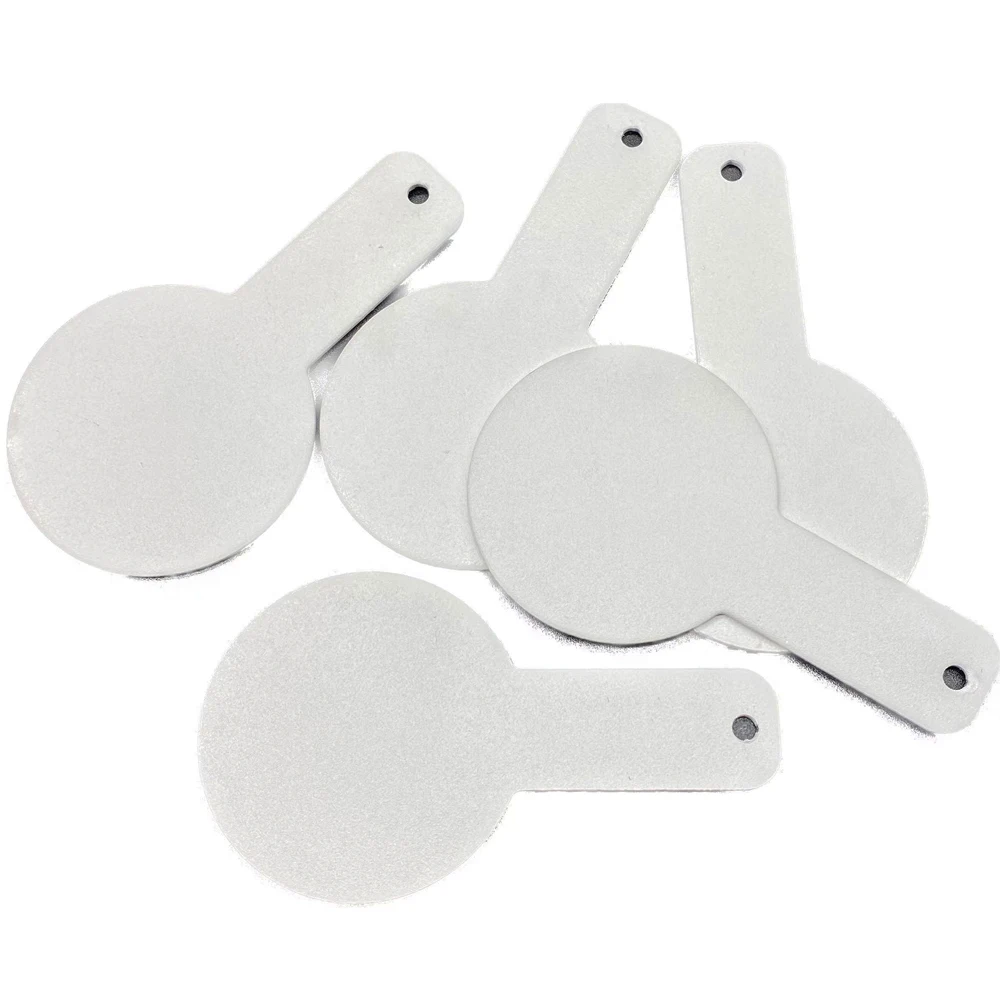 One-Piece Target Plate suitable and fit for some Airsoft Targets-5cm or 8.30cm in diameter-white