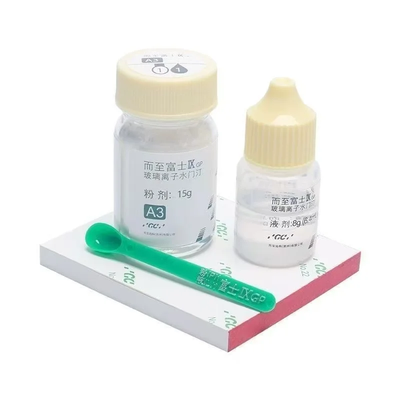 Dental Glass Ionomer Cement Fuji 1/2/9 Glass Ionized Luting Fluoride Resin Adhesive Teeth Restorative Veneer Bonding Material