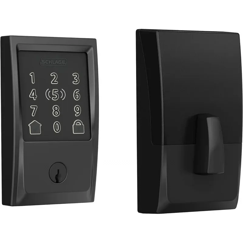 

QWSchlage BE499WB CEN 622 Encode Plus WiFi Deadbolt Smart lock with Apple Home Key, Keyless Entry Door Century Trim