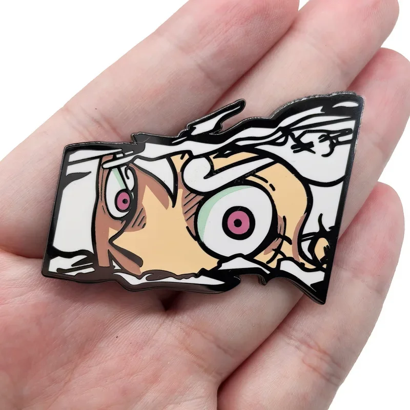 Luffy Zoro Adventure Enamel Pin – Pirate Crew Metal Brooch, Manga Anime Character Pin Pendant for Jackets, Bags, Hats, Cosplay