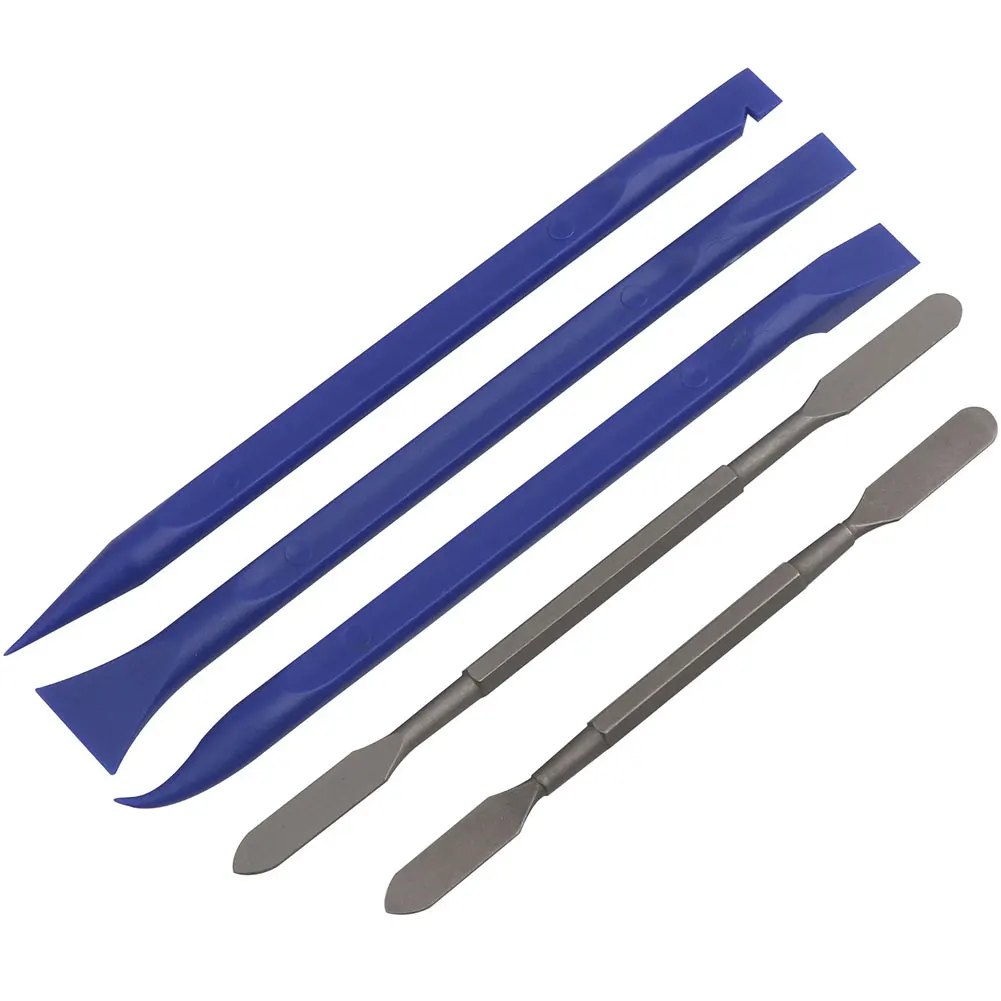 Thin Edge Metal Spudger Anti-static Plastic Spudger Pry Opening Tools Kit for Mobile Phone Screen Removal Laptop Tablet Repair