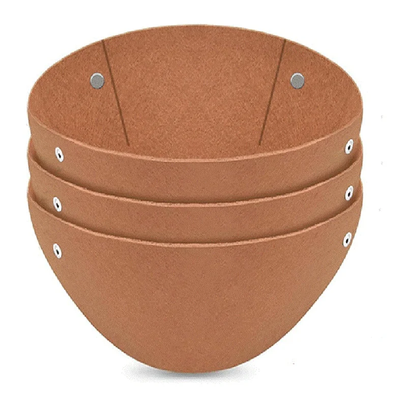 

ABLN-3 Pieces X Fabric Plant Basket Liners - Felt Flower Pot Liners Replacement Coco-Fiber Liner For Hanging Baskets Flowers