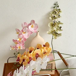 9 Head Artificial Butterfly Orchid Vase Flower Arrangement Living Room Dining Table Decoration Wedding Decoration