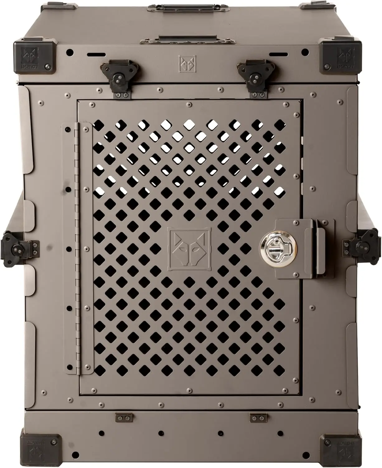 

Impact Collapsible Dog Crate - Foldable Hard Crate for Medium Dogs - Heavy Duty Travel Kennel with