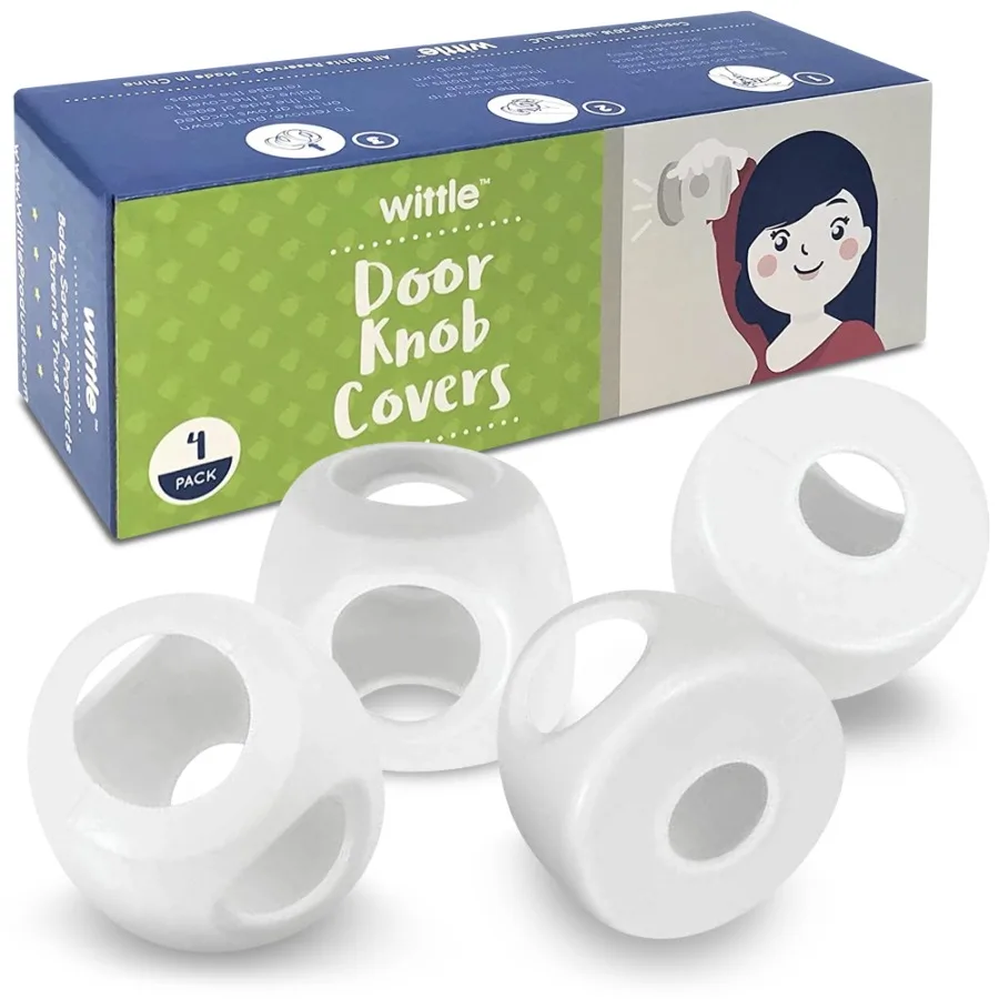 

Door Knob Safety Covers 4 Pack Child Proof Door Knob Locks