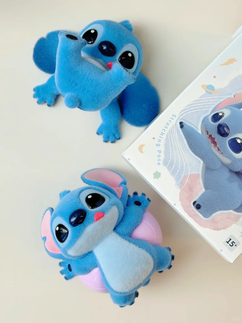 กล่องสุ่มฟิกเกอร์อนิเมะน่ารัก ซีรีส์ New Stitch Vitality Yoga ของตกแต่งโต๊ะสุดคิวท์ ของขวัญเซอร์ไพรส์สุดเพอร์เฟกต์สำหรับแฟนๆ