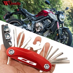 For Honda CB1000R CB650R CB650F CB600F CB500X CB500F CB125R CB190R CB1100 Motorcycle Multi Function Repair Screwdriver Tools Set