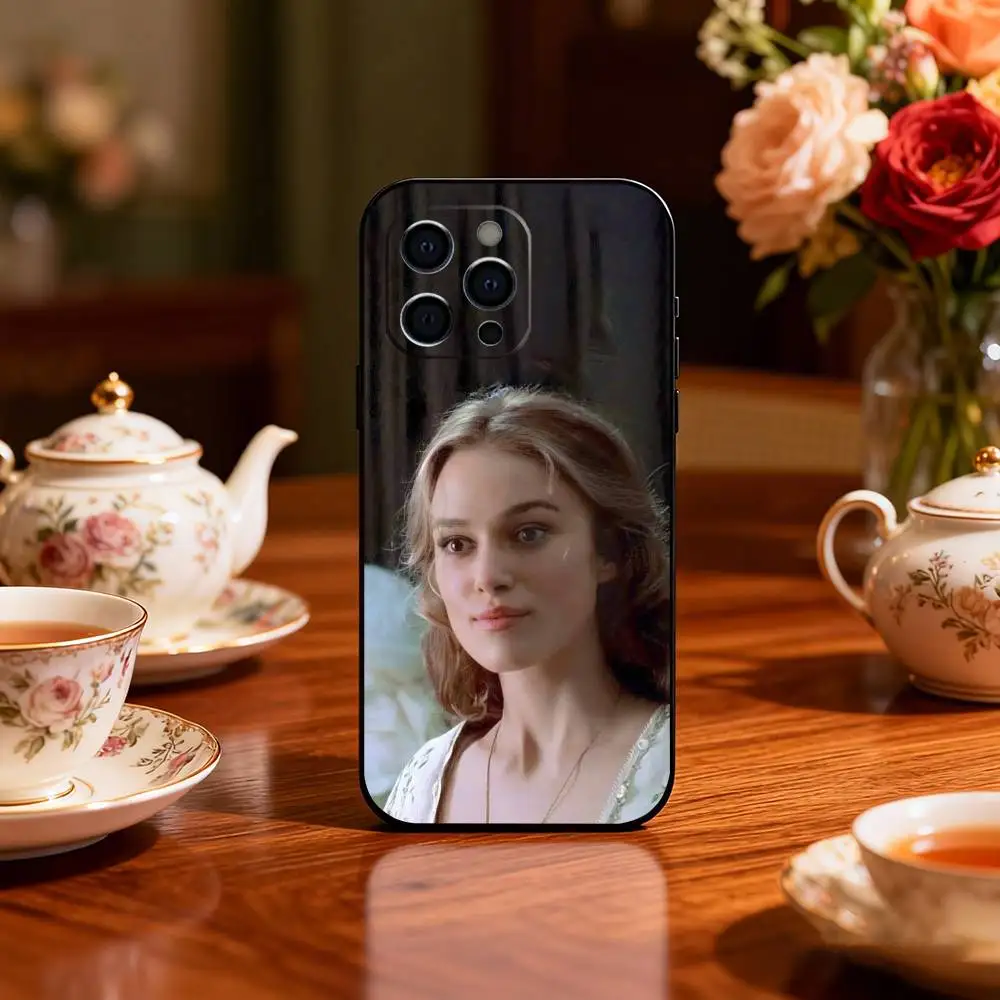 حافظة هاتف K-Keira Knightley لهاتف iPhone 17,16,15,14,13,12,11 Plus, Pro,Max,XS غطاء ناعم من السيليكون