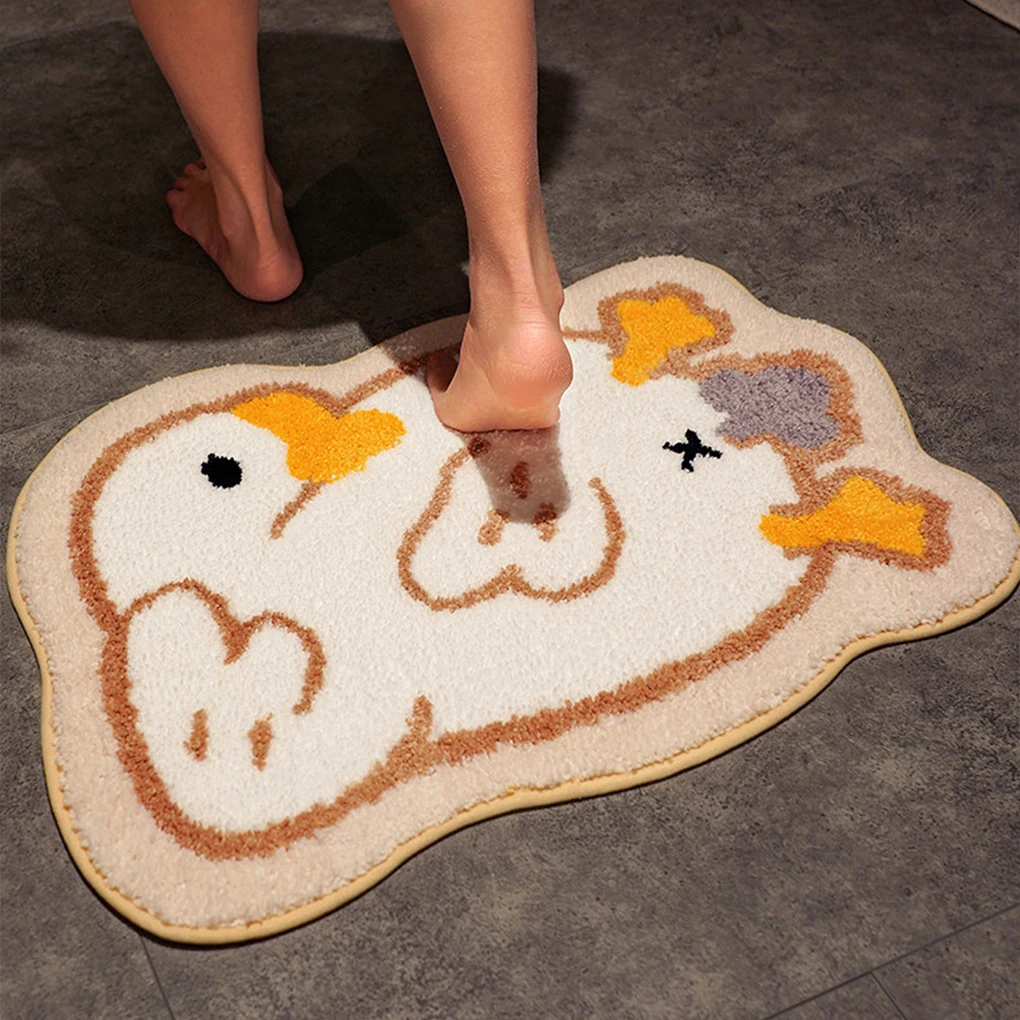 Super Absorbent Cute Bath Mat Comfortable And Soft Microfiber For Bathroom Universal Nylon