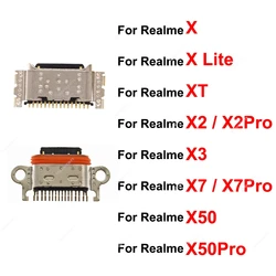 For Realme X XT XLite X2 X3 X7 X50 Pro 5G USB Charger Dock USB Charging Jack Connector Port Replacement