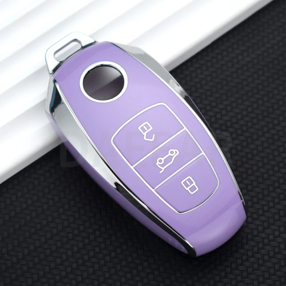 สําหรับVW Volkswagen Touareg 2017 2018 2019 2020 2021 TPUรถRemote KeyกรณีฝาครอบShell Fob Protectorอุปกรณ์เสริม