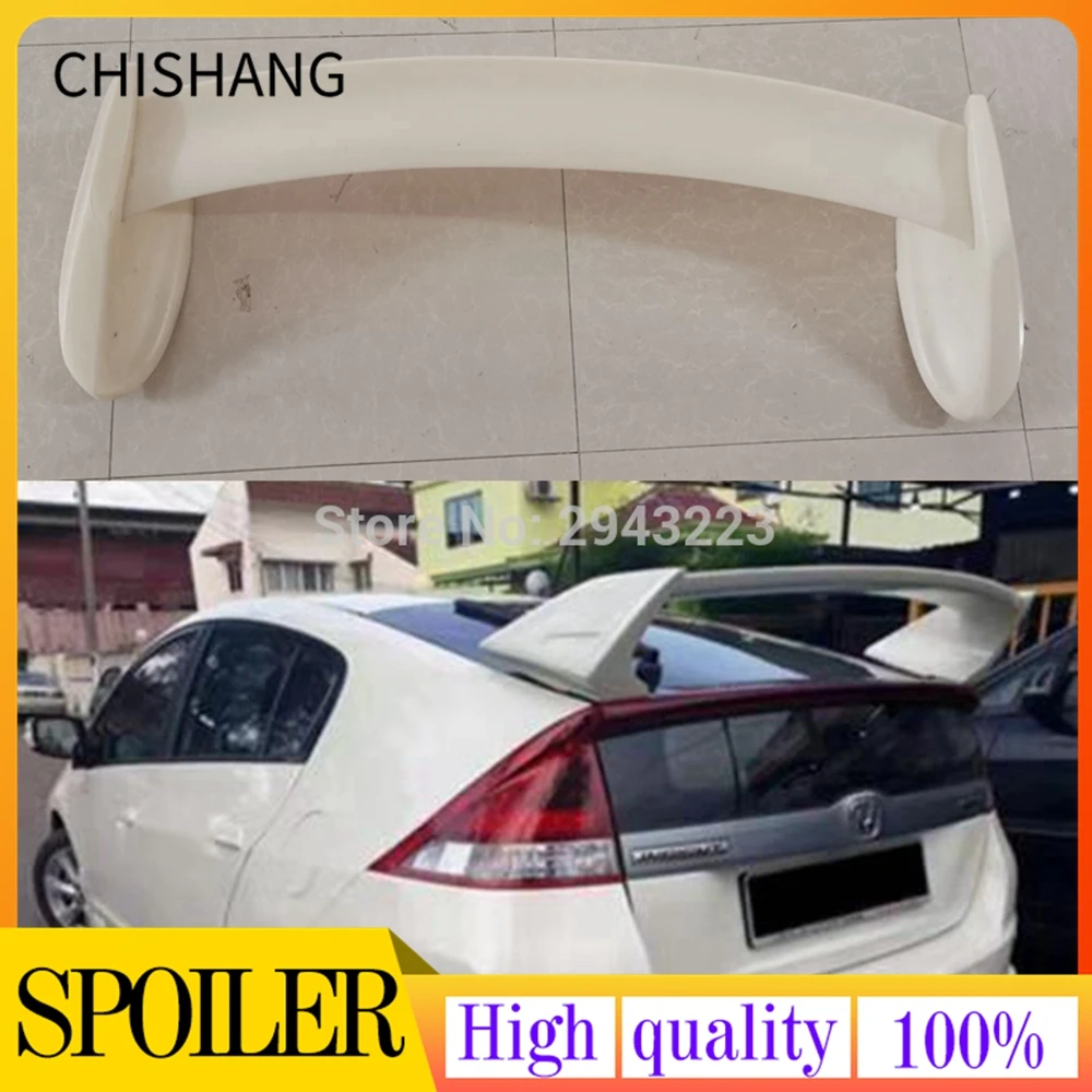 

Car Styling For Honda Insight Spoiler Exterior ABS Plastic Material Unpainted Color Rear Boot Trunk Wing Lip Spoiler