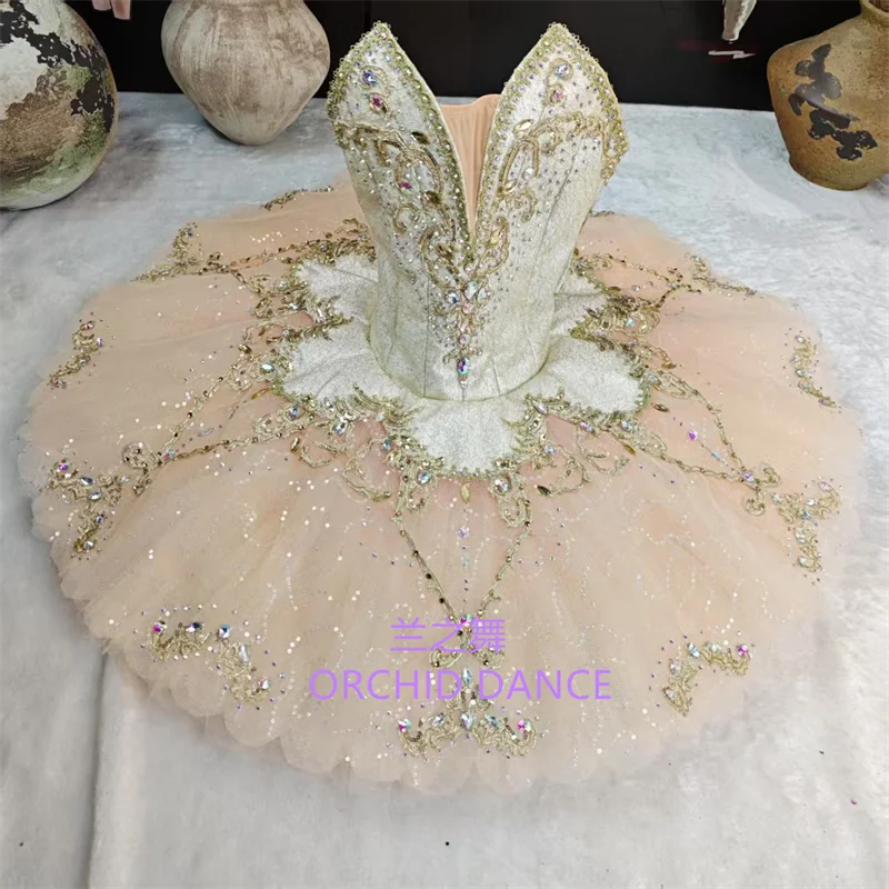 

BT01616 Professional Custom Size Custom Color Kids Girls Women Adult Orange Ballet Tutu Costumes