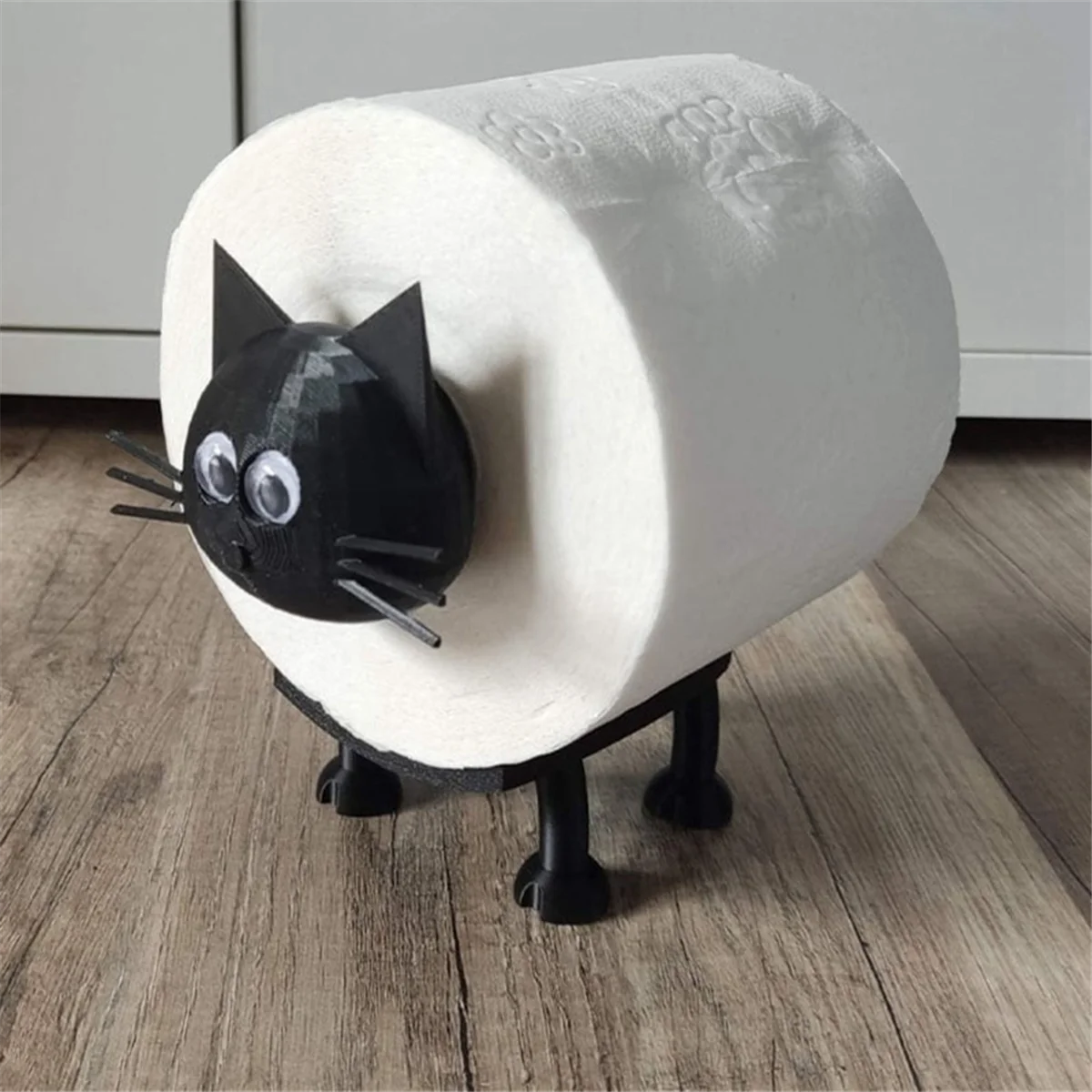 ABNP – porte-rouleau de papier toilette pour chat, ensemble de salle de bain, rangement de rouleaux de serviettes en papier, décoration de salle de bain mignonne